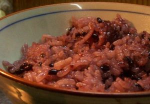 炊いた黒米